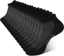 Men's Bamboo Ankle Socks, Breathable  Moisture Wicking Athletic Wear