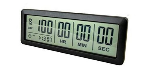 Digital 999 Days Countdown Timer Display time for Retirement Vacation ...