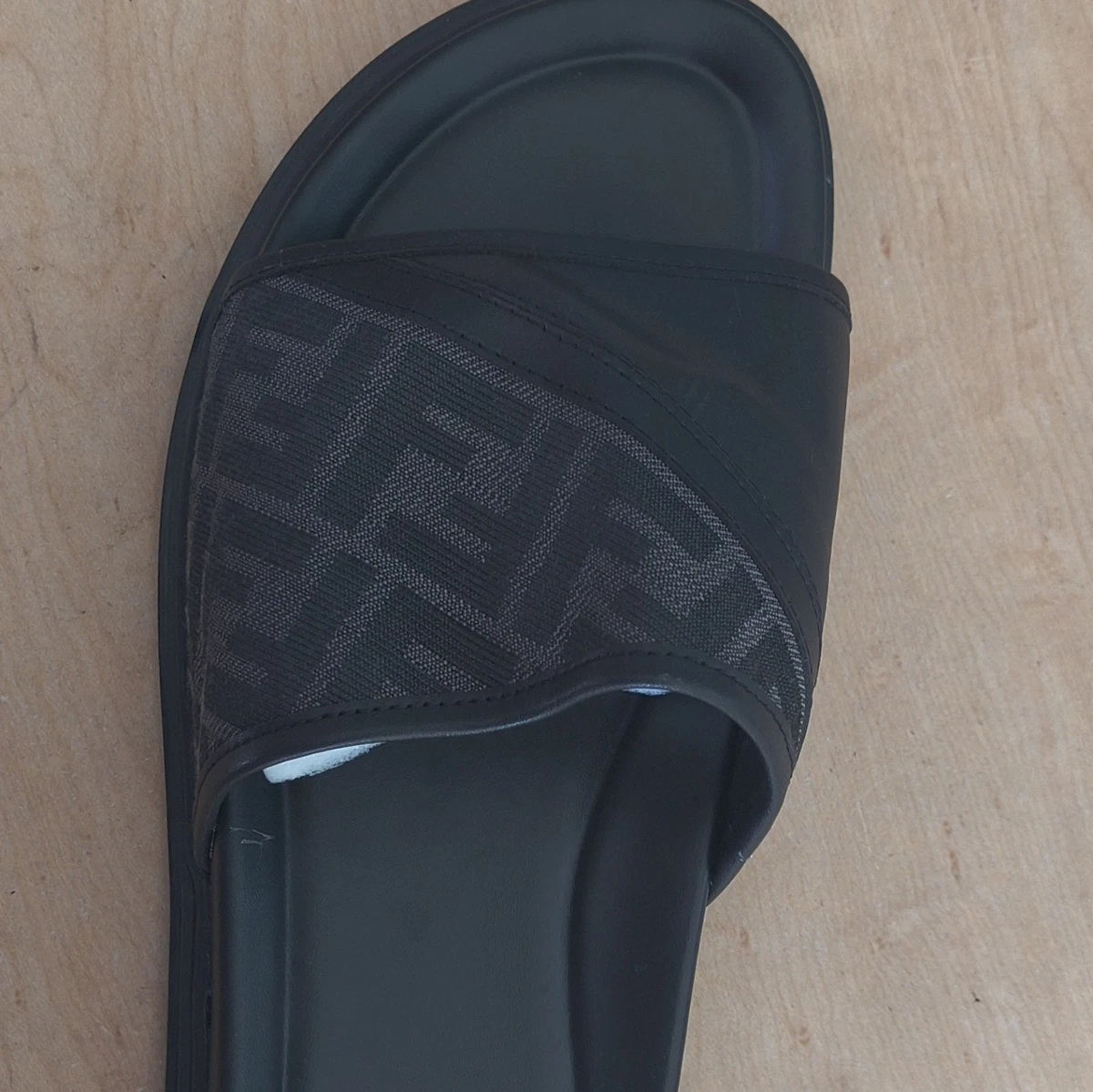 Leather Slides Sandals for Men for sale | eBay