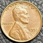 1953 Lincoln Wheat Cent • Fine to XF+ Extra Fine • Philadelphia Mint • Semi-Key