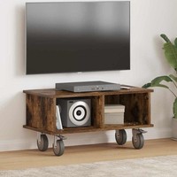 Tv-St?Nder 68,5 X 35 X 35 Cm R?Uchereiche Holzwerkstoff
