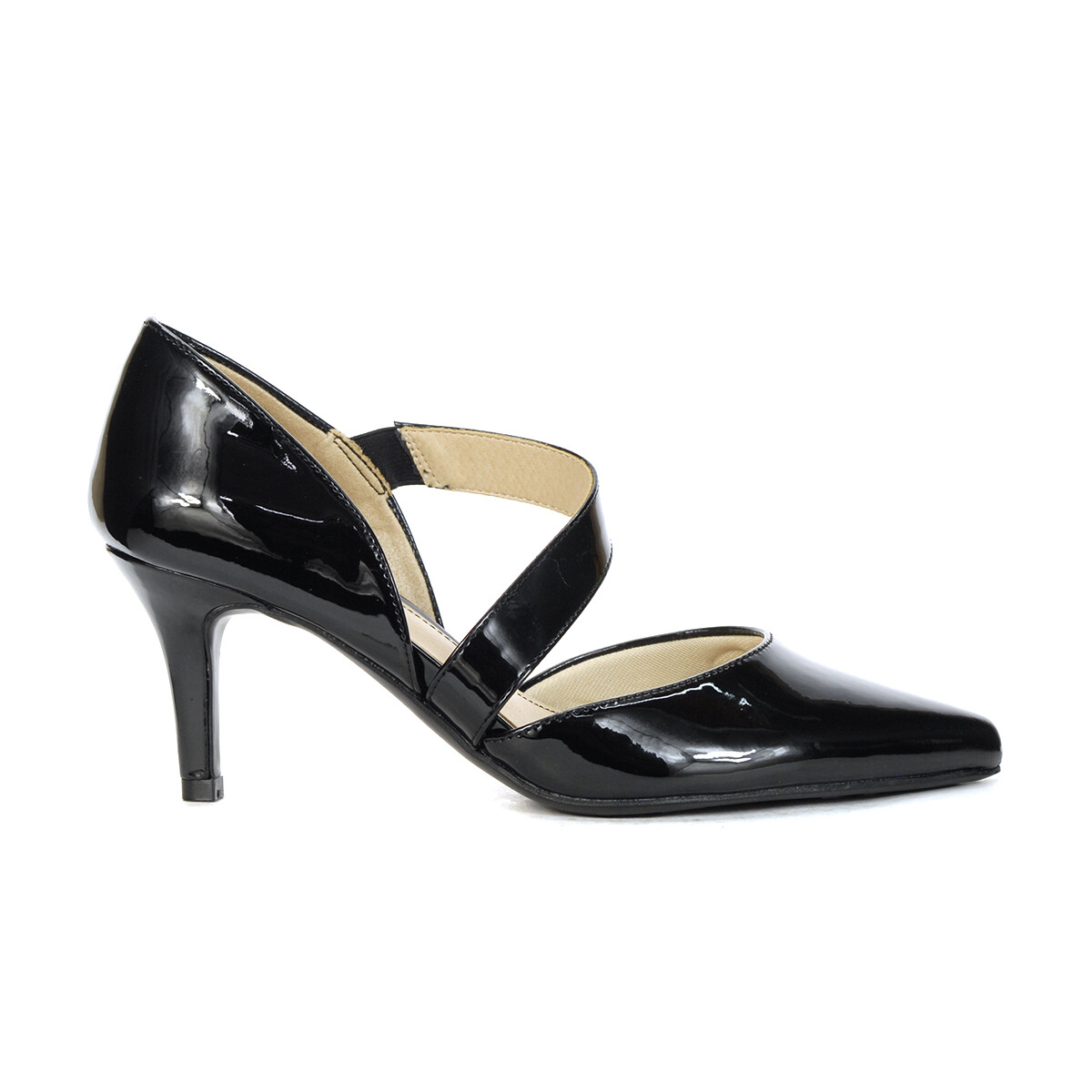 Lifestride Suki Black Patent Leather Pumps