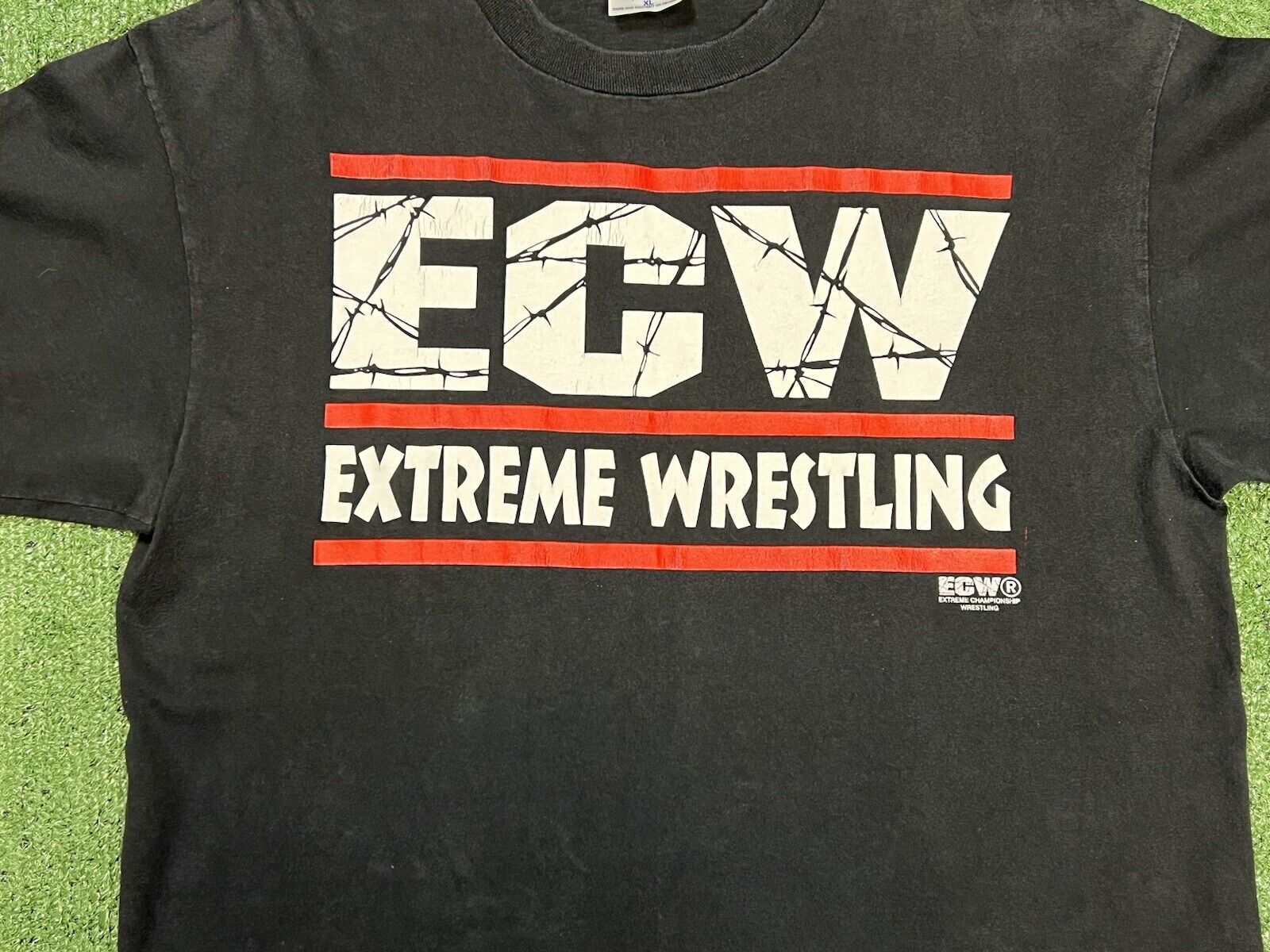 Vintage ECW Our Big Boys Kick Ass Double Sided Sh… - image 2