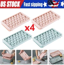 DIY Round Ice Cube Ball Maker PP Tray Silicone Sphere Mold Bar Whiskey Cocktails