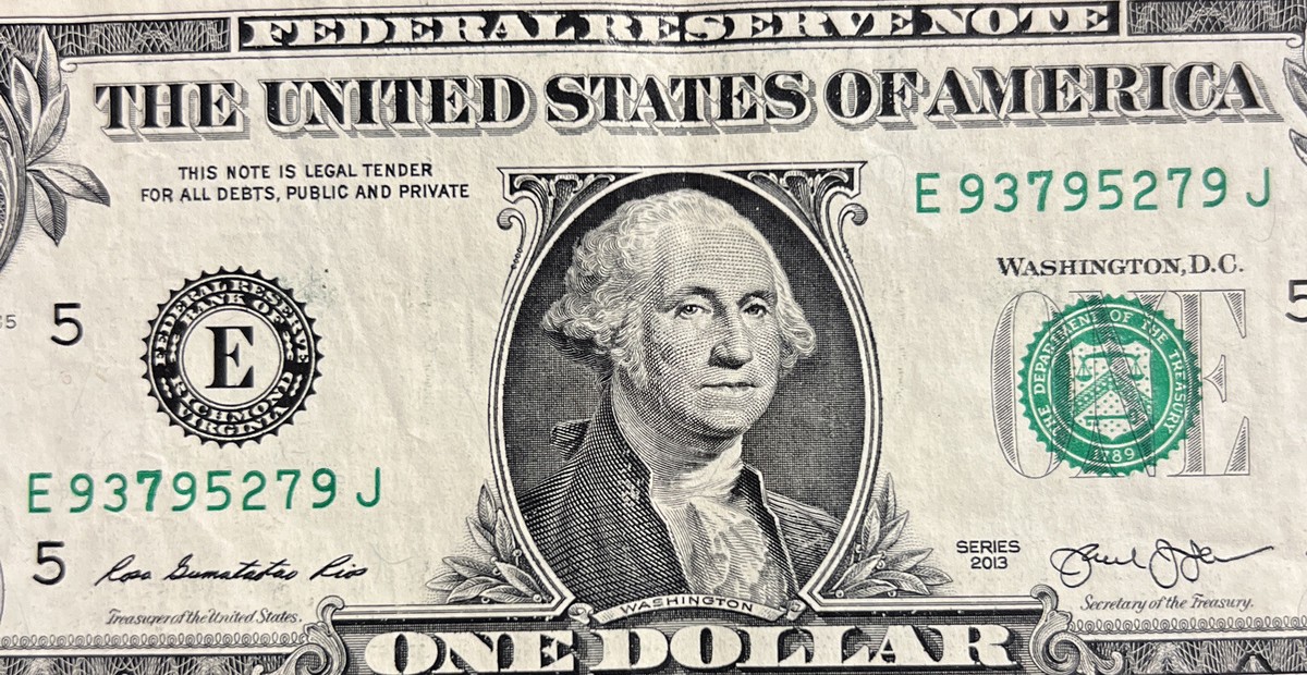 【美品 １冊だけ】A currency options primer Rare 1 Dollar Bill Series 2013 With Error Miss Cut Both