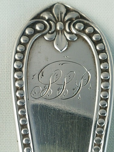 6 Coin Silver Egg Spoons 5 3/4" by Bailey & Co. Philaadelphia 1848 Mono - Picture 3 of 5
