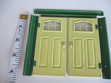 OLD TIN DOLLS HOUSE GARAGE DOORS ROMSIDE