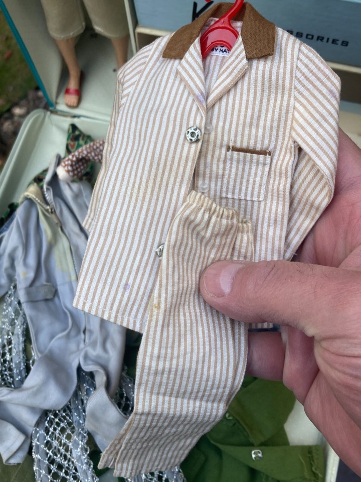 Vintage Ken Doll Barbie Lot Case Outfits Accessories 1960s Hunting