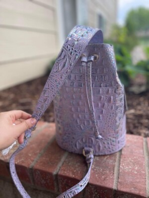 ??SOLD OUT!! VIOLET WONDERLAND BRAHMIN ALLIE SLING BAG NWT  display picture 1