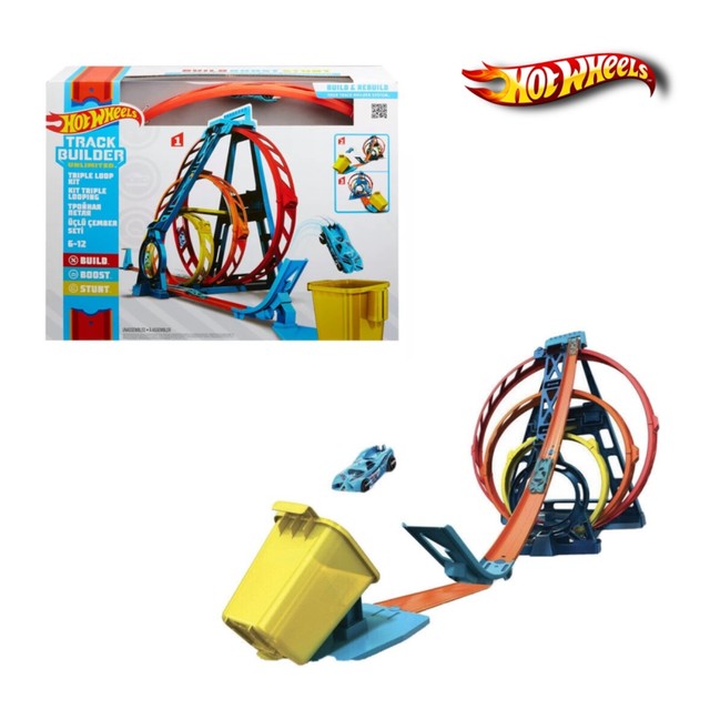 Hot Wheels Track Builder Unlimited Triple Loop Kit NIB for ...