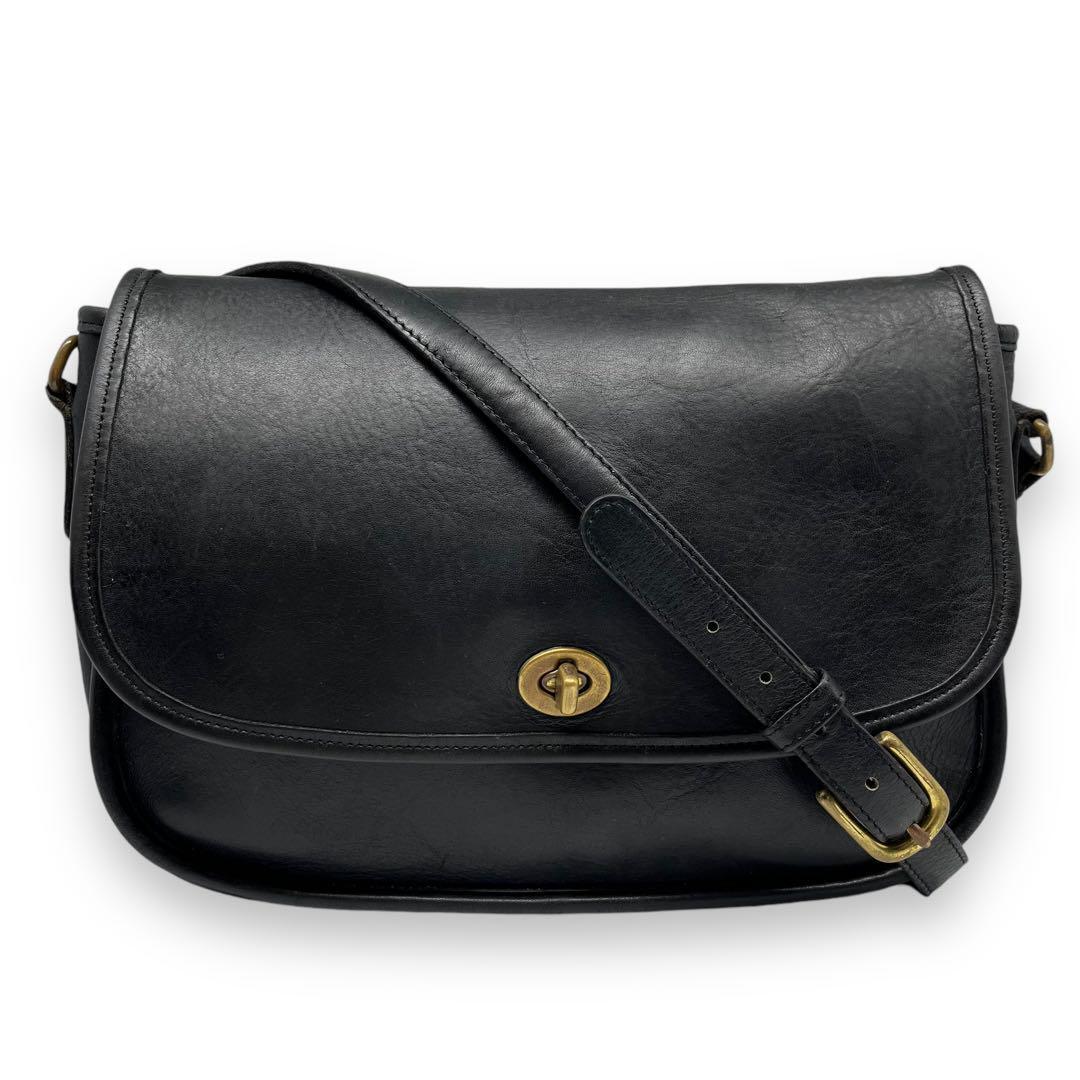 Old Coach Shoulder Bag Turnlock 9790 Black | eBay