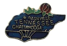 Pack of 3 State of Tennessee Bike Motorcycle Hat Cap Lapel Pin HP4599