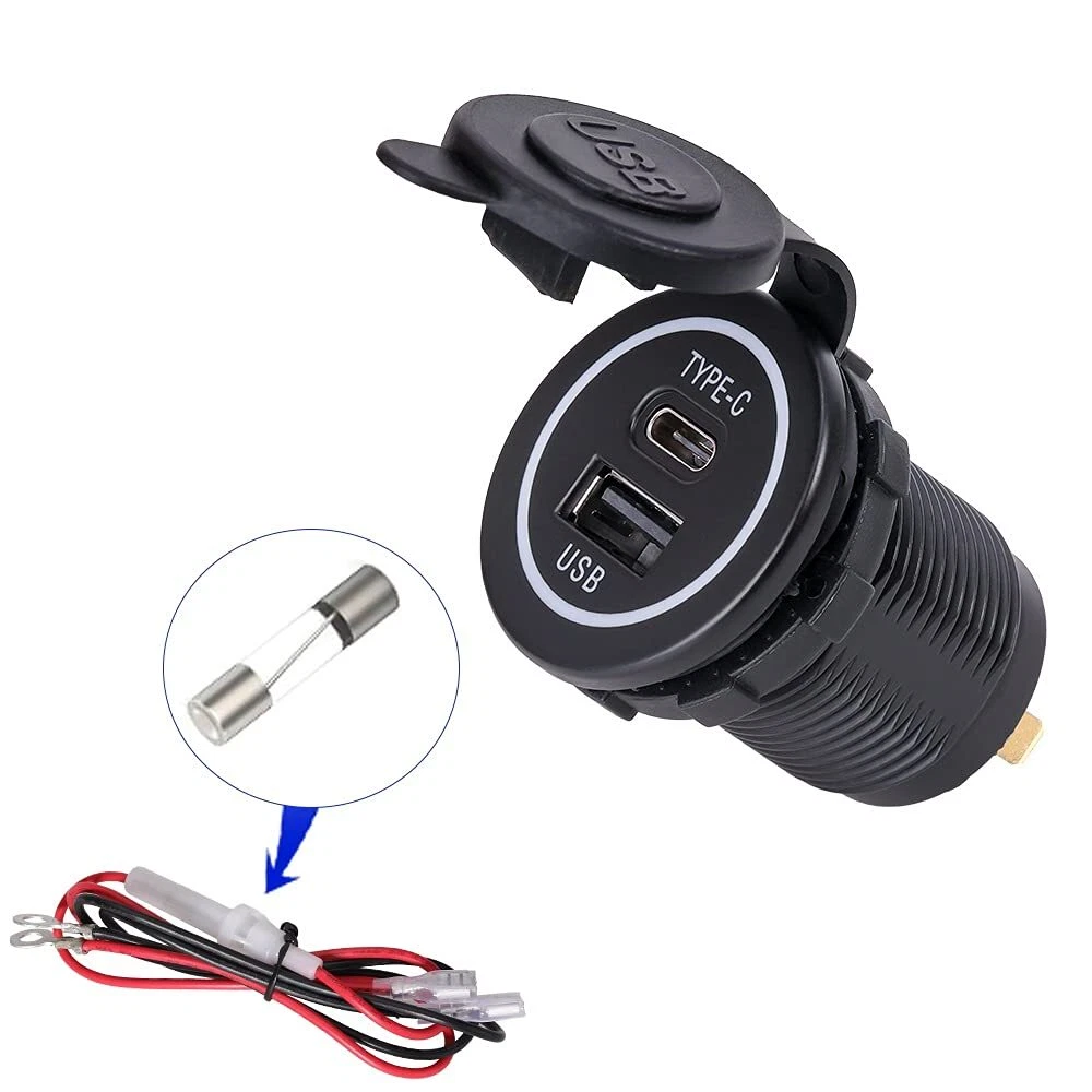 Female car outlet charger socket