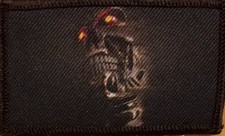 SKULL Patch W/ Hook Loop Fastener Tactical Bones Emblem 9