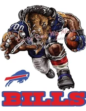 Sublimation Print Bills Football Ready to Press Heat Transfer