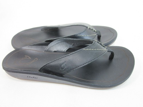 Olukai Men's Nohona Ili - Black / Black - 9