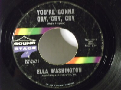Ella Washington,SS7-2621,''You're Gonna Cry,Cry,Cry''US,7''45,Northern Soul,1970,M-