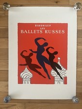 Lithographie ancienne originale  « Les Ballets Russes » -  1970 - VILLEMOT