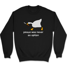 Murder Goose Sweatshirt Funny Bird Humor Novelty Gift
