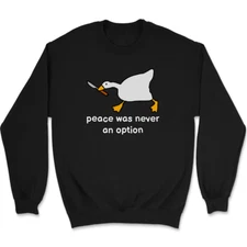 Murder Goose Sweatshirt Funny Bird Humor Novelty Gift