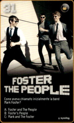 card Esselunga StarZone # 31 Foster the people