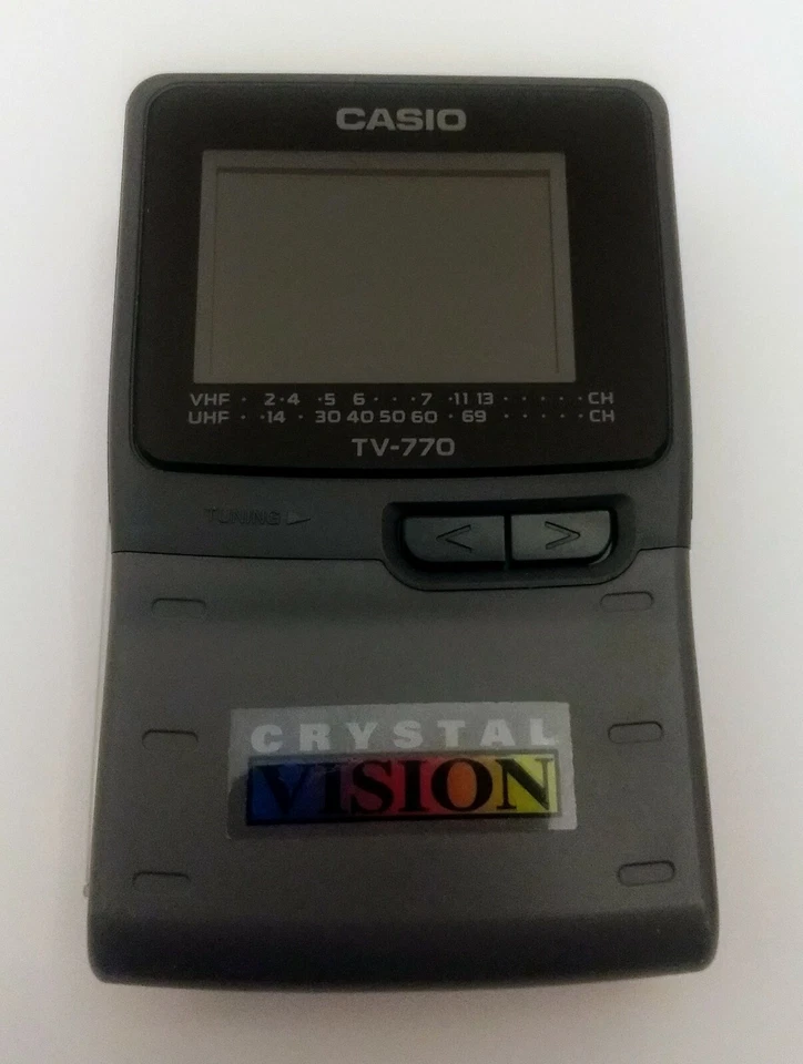 Casio Crystal vision portable color TV-770 2" LCD Television  - Image 2 of 4