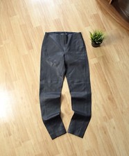 Lauren Ralph Lauren Women's Stretch Leather Skinny Ankle Pants Size 4 Navy