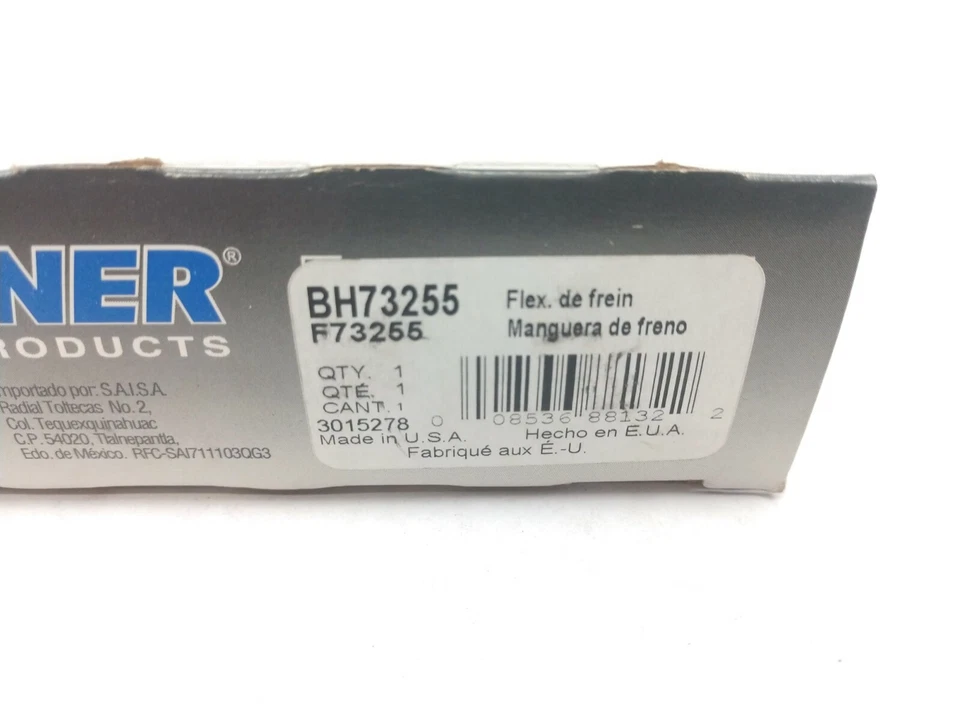 Manguera hidráulica de freno delantera Wagner BH73255 Foto 2 de 2