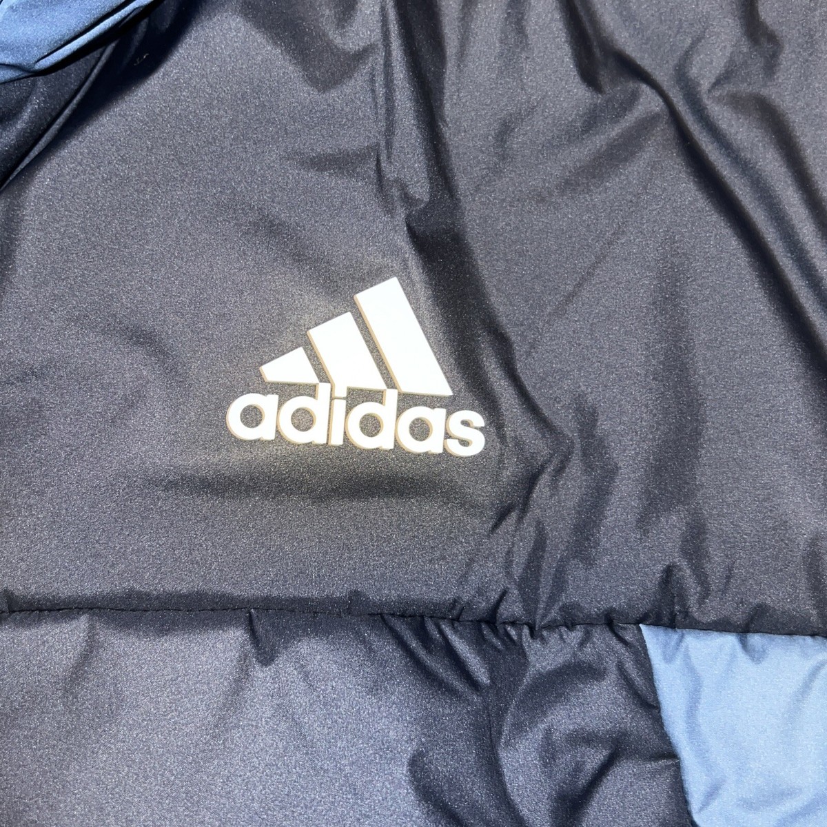 ブルゾン adidas originals ANTI-UNIVERSITY JACKET NEW Adidas Men's Navy BCS 3-Stripes Puffy Hooded Jacket Full
