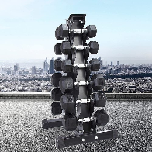 6 Pairs Dumbbell Storage Rack Vertical Heavy Weight Set Home Gym Equip. 107cm Hi - Picture 5 of 8