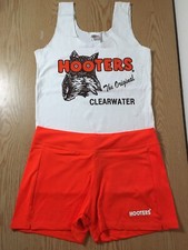 New Hooters Girl Uniform Tank Shorts From Florida Size Xs With Hose A B C D Q