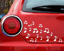 Musiknoten Aufkleber Musik 18 Stück Autoaufkleber Autostikcer Noten Folien