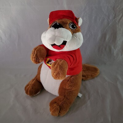 Buc-ees Stuffed Plush Bucky Beaver wearing Shirt Hat 10  Toy Mascot