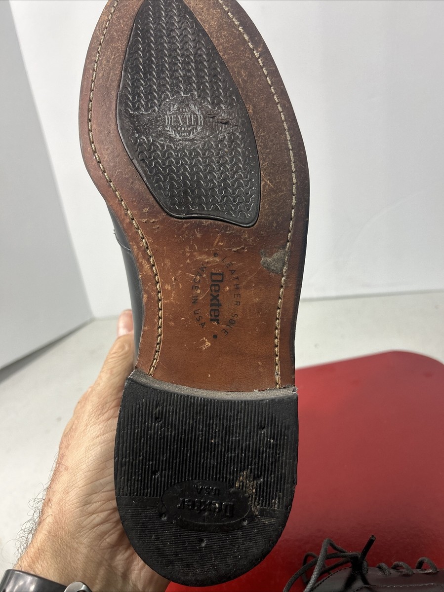 Dexter Comfort Classic Black Leather Wingtip Oxfords Dress  display picture 3