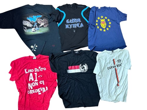 LOTTO 24 T- SHIRT MAGLIETTA ULTRAS - UFFICIALI - - CURVA NO SCIARPA - Foto 2 di 4