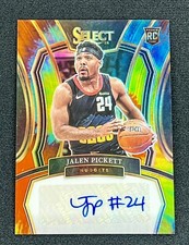 2023-24 Panini Select Rookie Signatures Tie-Dye Prizms #34 Jalen Pickett Nuggets
