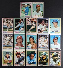 1978 Topps Baseball Star Lot 17 Cards