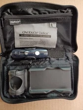 OneTouch Delica Black Lancing Device, Travel Case, 10 Lancets