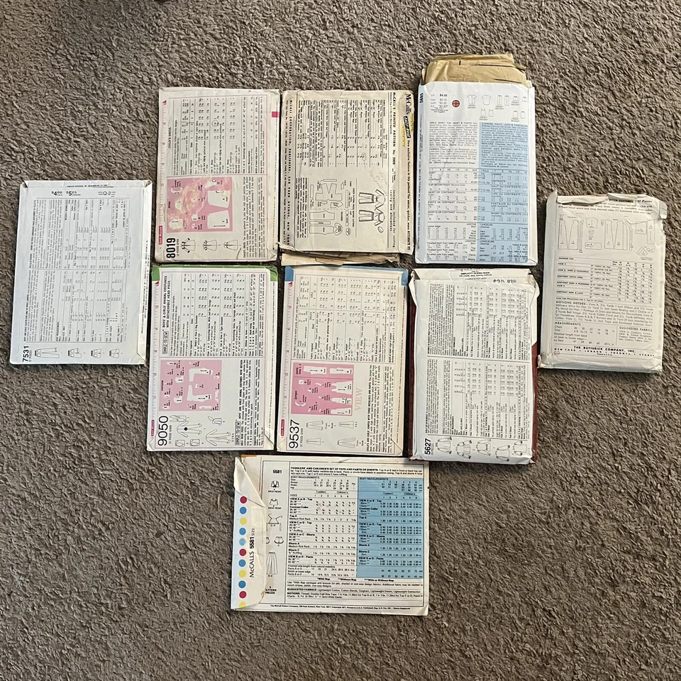 Lot of Vintage Simplicity/Mcalls Kids Children’s Clothing Patterns various sizes - Image 2 of 4