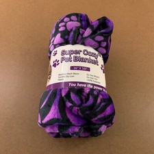 Animal Rescue 36" x 59" Purple Super Cozy Pet Blanket NWT