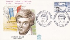 FRANCE 1984 FDC EVARISTE GALOIS YT 2332