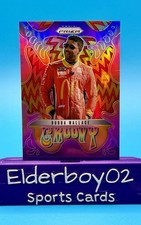 Bubba Wallace /99 Groovy Red Prizm 2025 Panini Prizm Racing Nascar