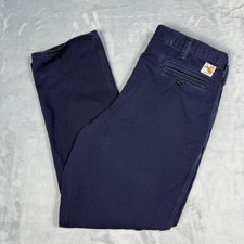 Carhartt Men's FR Flame Resistant Navy Blue Work Pants Size 38x34