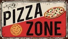Pizza Restaurant Vintage Style Pizza Tin Metal Signs Home Décor 8x12