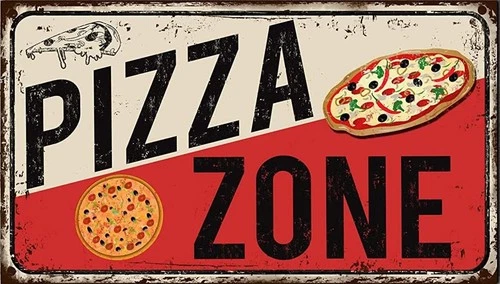 Pizza Restaurant Vintage Style Pizza Tin Metal Signs Home Décor 8x12