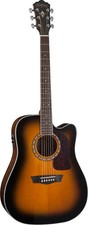 Washburn D10SCE Heritage 10 Series Dreadnought Cutaway Acoustic Electric Guit...