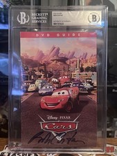 Bob Costas SIGNED Cars (Disney) DVD Cover/Insert Beckett BAS Slab
