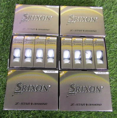 New Lot of 6 Dozen Srixon Z-Star Diamond 3 Pure White Golf Balls