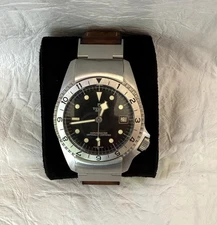 Tudor Black Bay P01 Automatic 42mm Stainless Steel Mens Strap Watch 70150