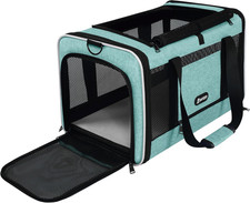 Cat Carrier 18"X11"X11" TSA Approved Ventilated Top Open Softsided Pet Air Trave